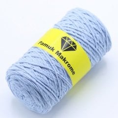 Pamuklu Makrome İpi (2mm - 250gr) Mavi