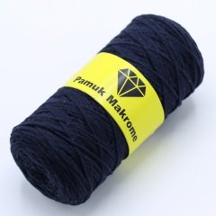 Pamuklu Makrome İpi (2mm - 250gr) Koyu Lavicert