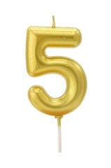 Altın Rakam Mum - Büyük 5