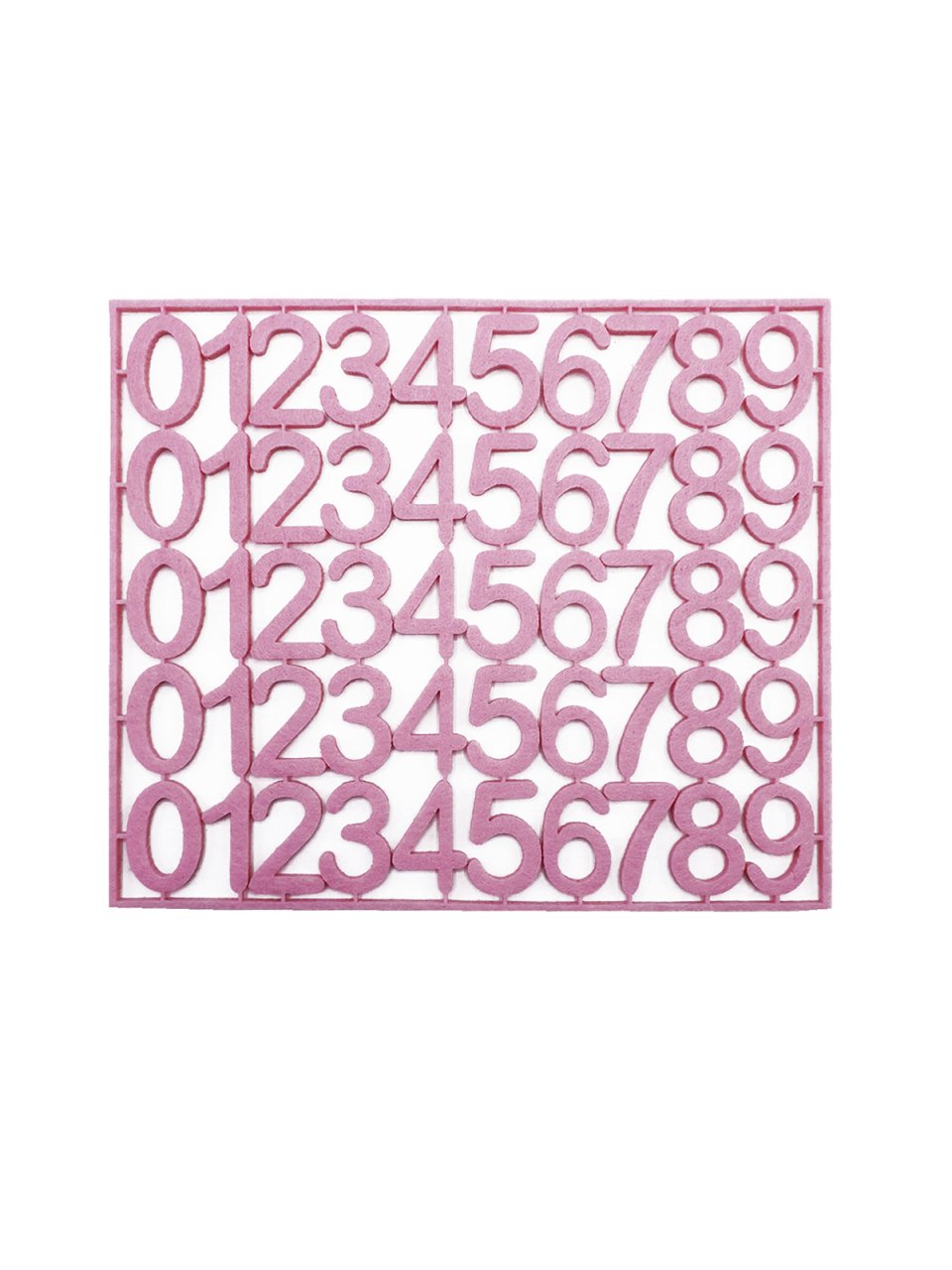 Keçeden Sayılar - Rakamlar Pembe