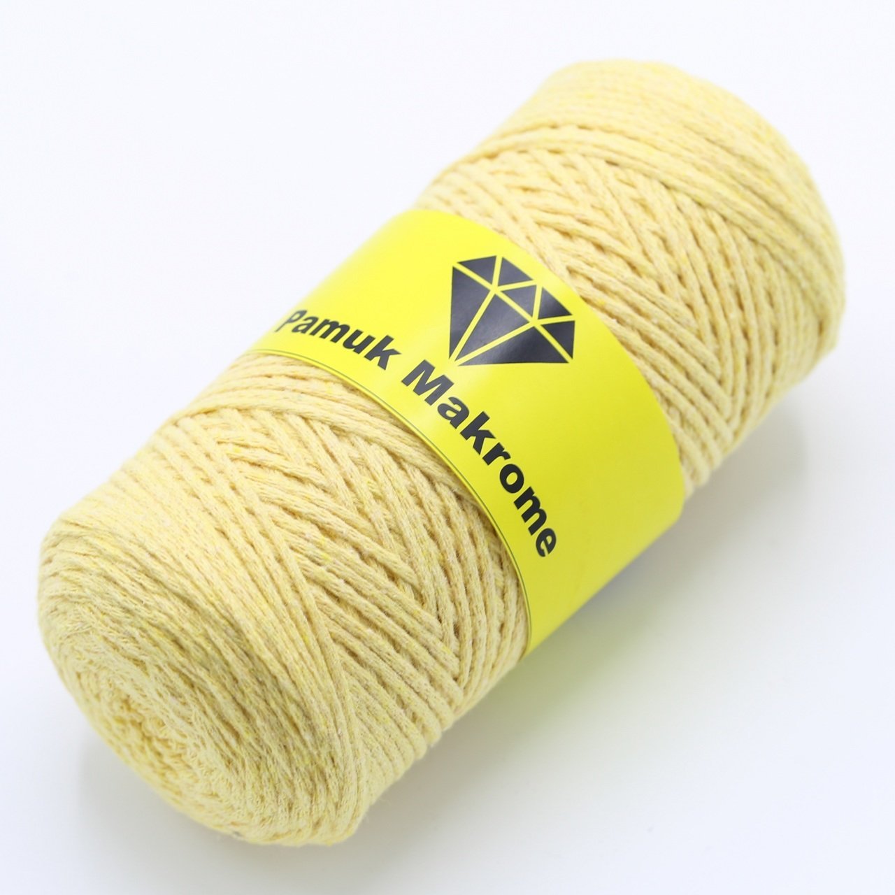 Pamuklu Makrome İpi (2mm - 250gr) Sarı