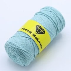 Pamuklu Makrome İpi (2mm - 250gr) Su Yeşili