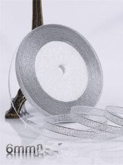 Gümüş Simli Kurdele 6mm