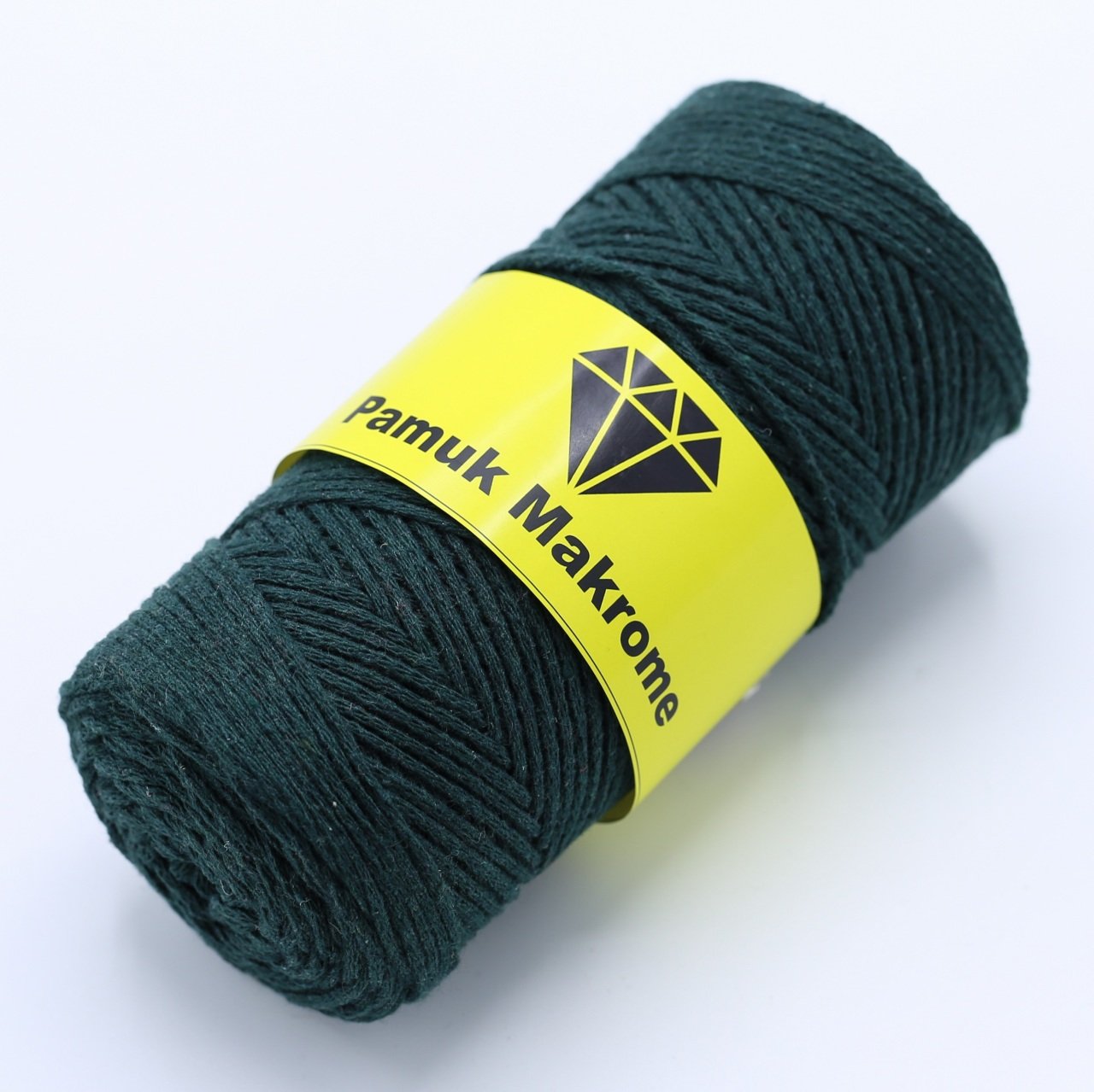 Pamuklu Makrome İpi (2mm - 250gr) Zümrüt Yeşili