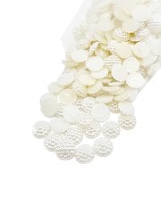 10mm Çiçek İnci Boncuk 80gr Krem
