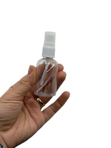 Plastik Kolonya Fısfıslı Şişe Beyaz - 50cc