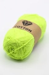 Pamuklu Punch ve Makrome İpi (1.5mm) Neon Yeşil