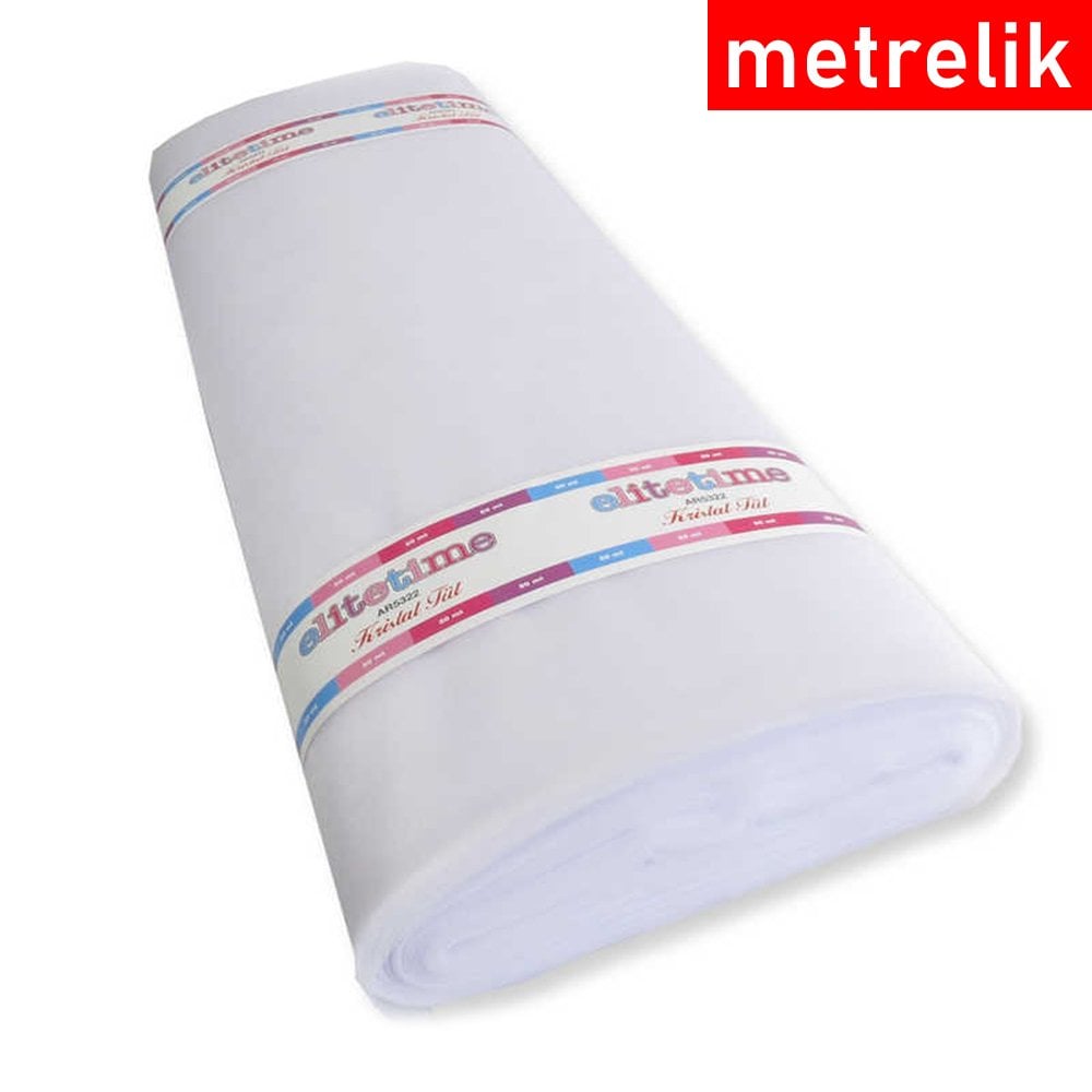 Kristal Tül (Metrelik) Beyaz