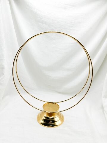 Masa Üstü Çember Pleeksilik(30x30) Gold