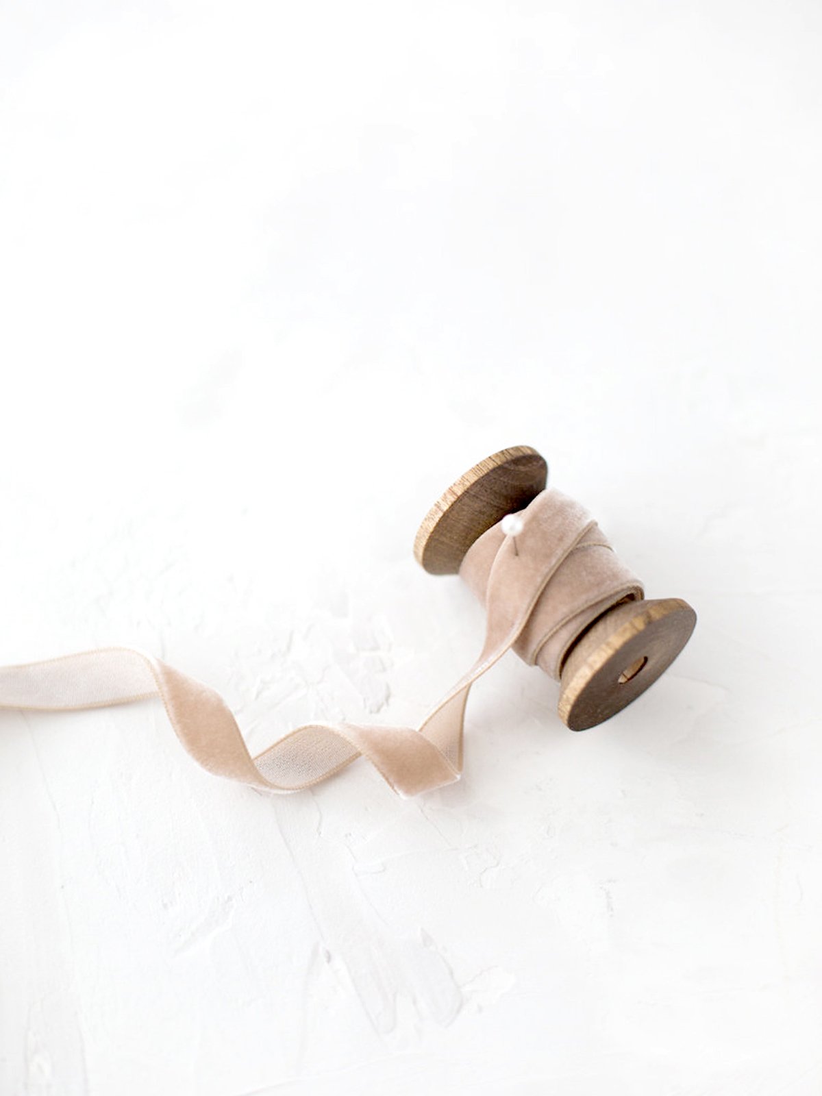 1cm Kadife Kurdele - 5m Kapuçino