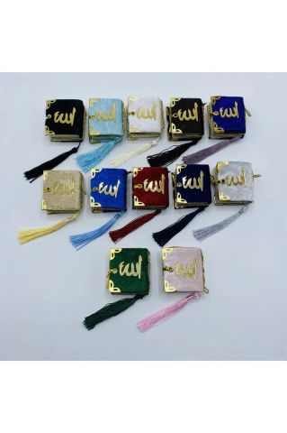 Hediyelik Kuran-ı Kerim (5.5x4.5) Saks Mavisi