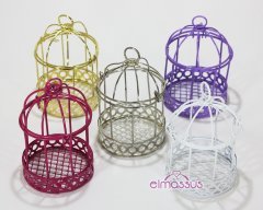 Altı Yuvarlak Desenli Metal Kafes