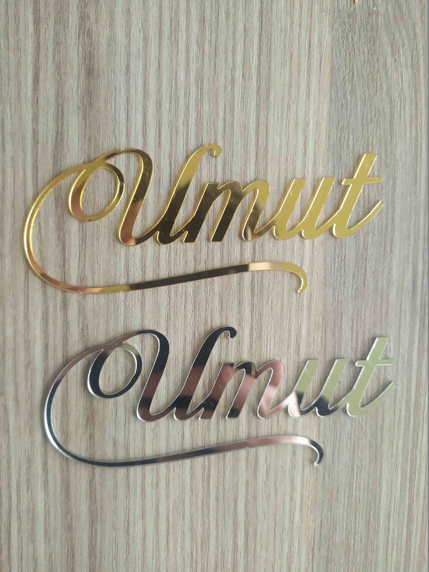 Şirin Yazılı Kapı Süsü Pleksi 12x5cm