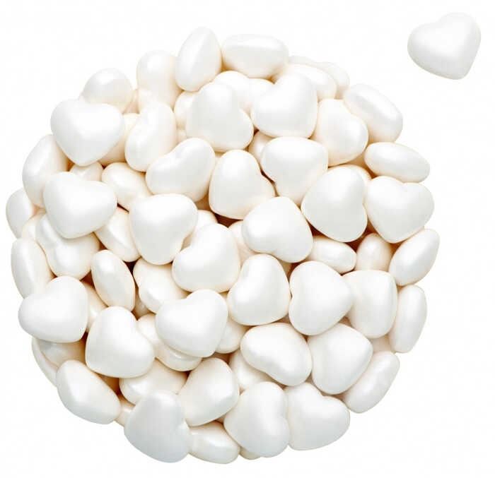 ŞEKER KALPLİ MEYVE AROMALI DRAJE BEYAZ 1kg