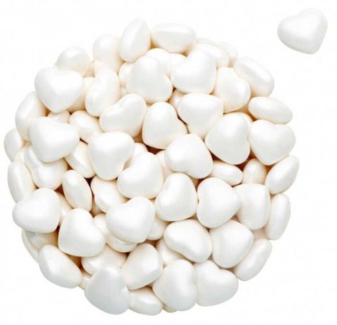 ŞEKER KALPLİ MEYVE AROMALI DRAJE BEYAZ 1kg