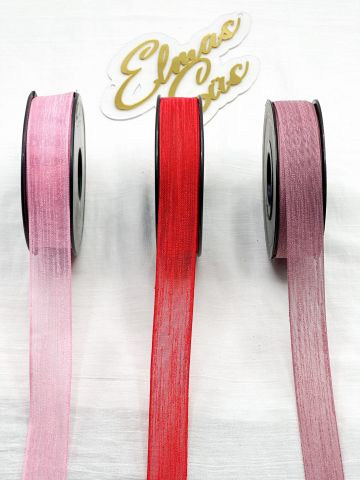 Nopel Keten Kurdele (2.5 cm 20 mt) Kırmızı