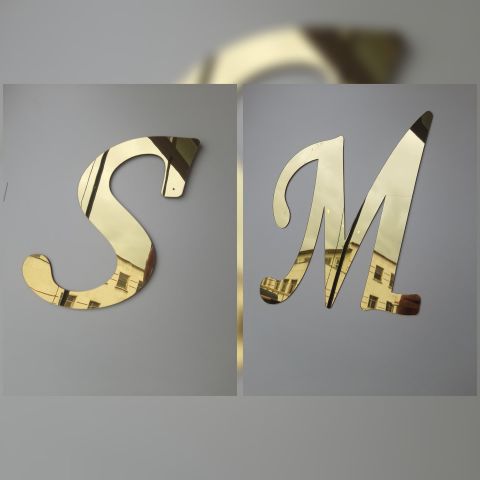 Çift Harf Pleksi 30cm