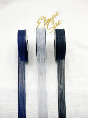 Nopel Keten Kurdele (2.5 cm 20 mt) Gri