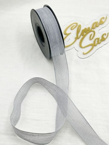 Nopel Keten Kurdele (2.5 cm 20 mt) Gri