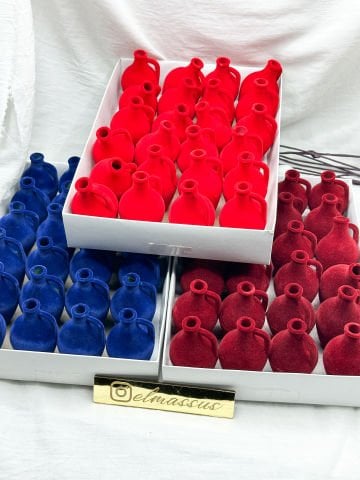 Hediyelik Kutu Testi Flok Kaplama (24lü) Siyah