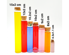 Mantar Tıpalı Deney Tüpü 9x2cm