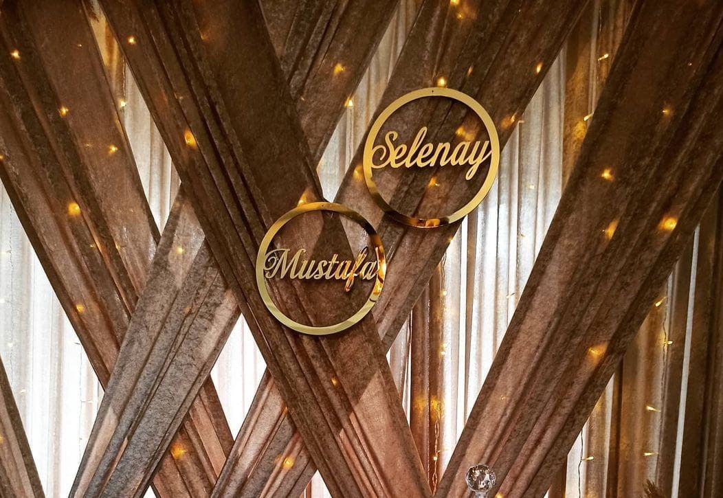 Çift İsimlik Pleksi 30cm