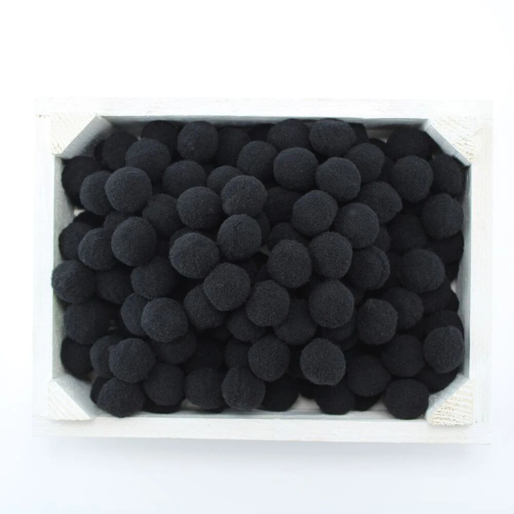 Peluş Ponpon Siyah