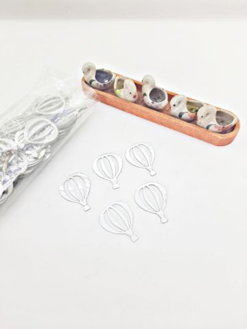 Uçan Balon Pleksi 3cm Gümüş