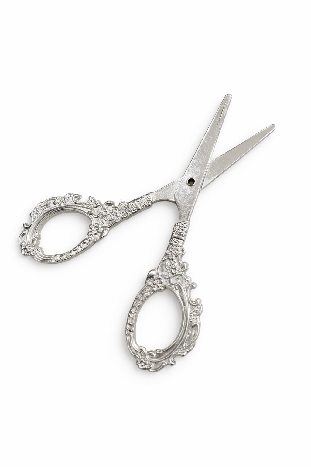 Vintage Nişan ve Söz Makası Gümüş