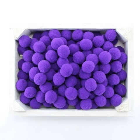 Peluş Ponpon Mor
