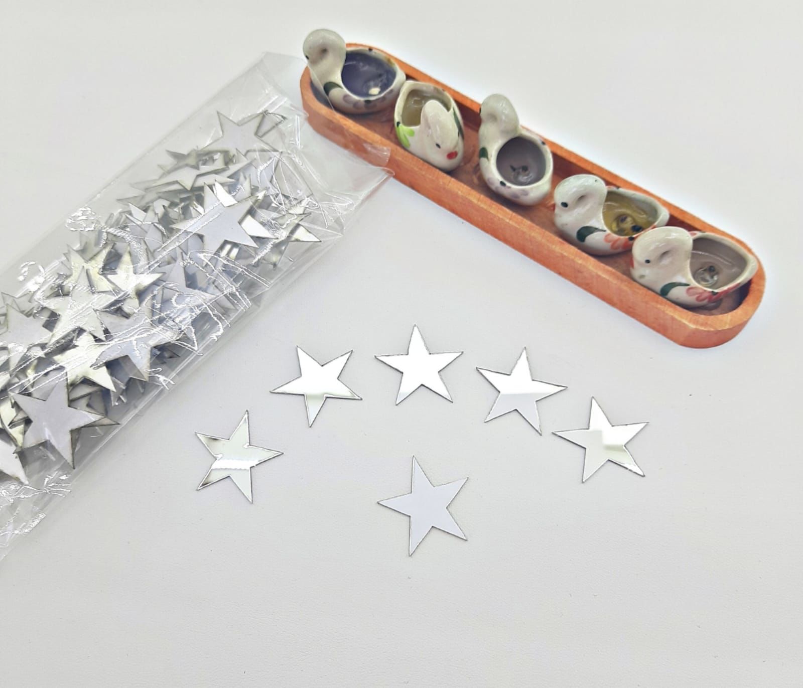 Yıldız Pleksi 3cm Gümüş