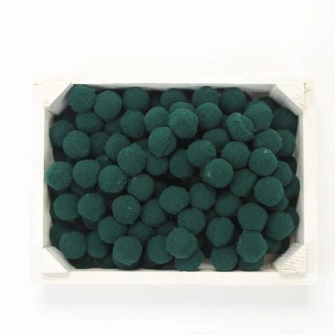 Peluş Ponpon Zümrüt Yeşili