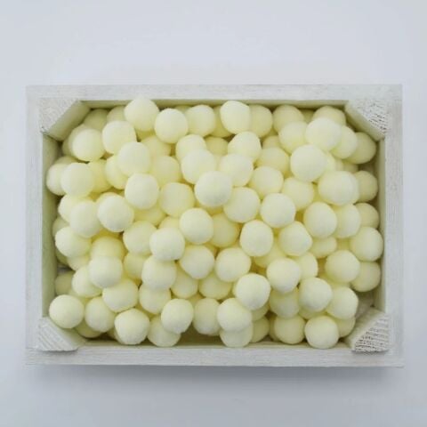 Peluş Ponpon Krem
