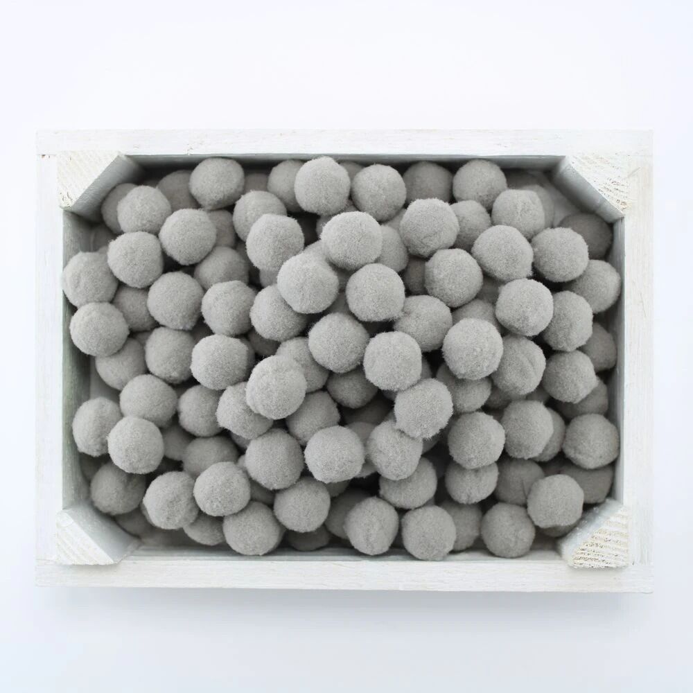 Peluş Ponpon Gri