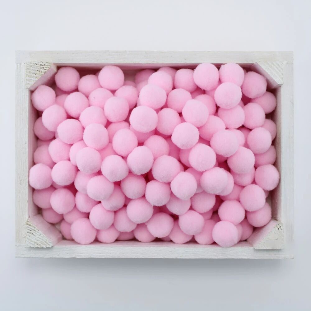 Peluş Ponpon Toz Pembe