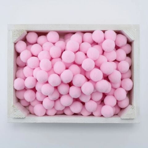 Peluş Ponpon Toz Pembe