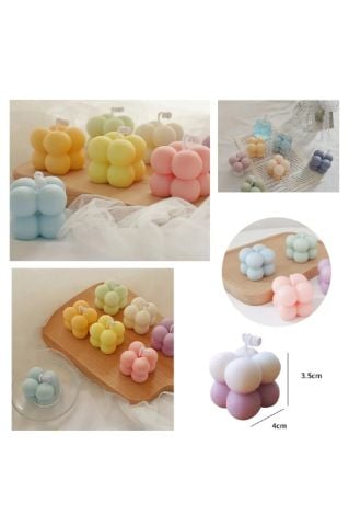 Çoklu Bubble Mum Silikon Kalıbı 15'li Küçük Boy