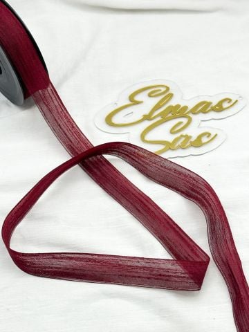 Nopel Keten Kurdele (2.5 cm 20 mt) Bordo
