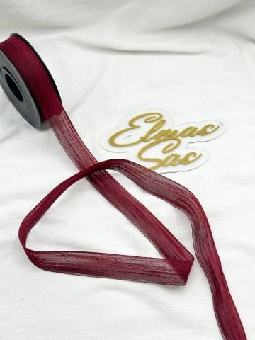 Nopel Keten Kurdele (2.5 cm 20 mt) Bordo