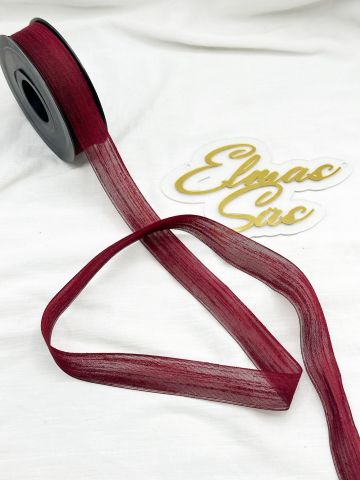 Nopel Keten Kurdele (2.5 cm 20 mt) Bordo