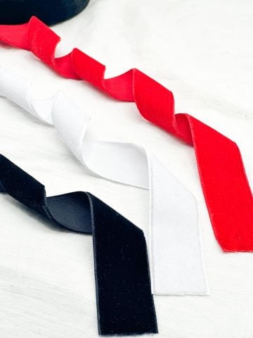 3cm Kadife Kurdele - 5m Siyah