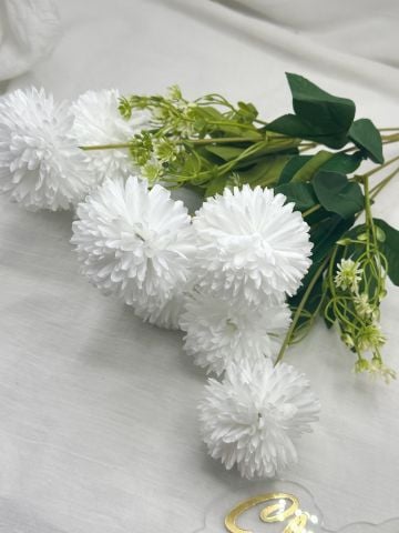 Yapay Kasımpatı Çiçek (9lu) Beyaz