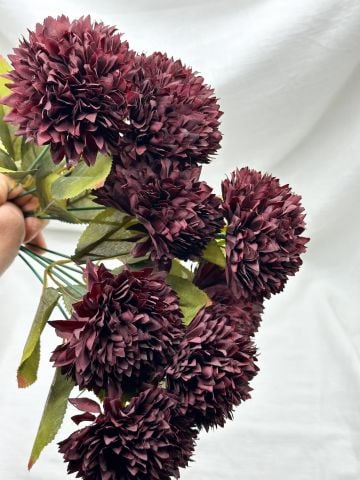 Yapay Kasımpatı Çiçek (9lu) Bordo