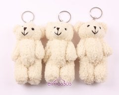 Tüylü Peluş Ayıcık Kapı Süsü Malzemesi (10cm)