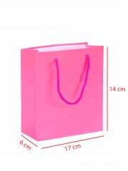 14 x 6 x 17 İp Saplı Kağıt Çanta (25 adet)