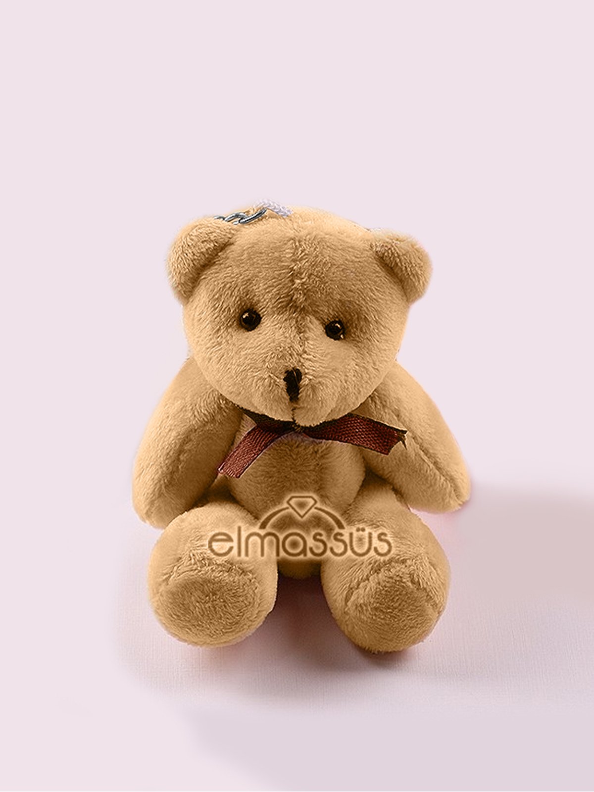 Peluş Ayıcık Kapı Süsleme Malzemesi (13cm) Kahverengi