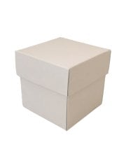 Renkli Karton Kutu (5x5cm) 50 adet Beyaz