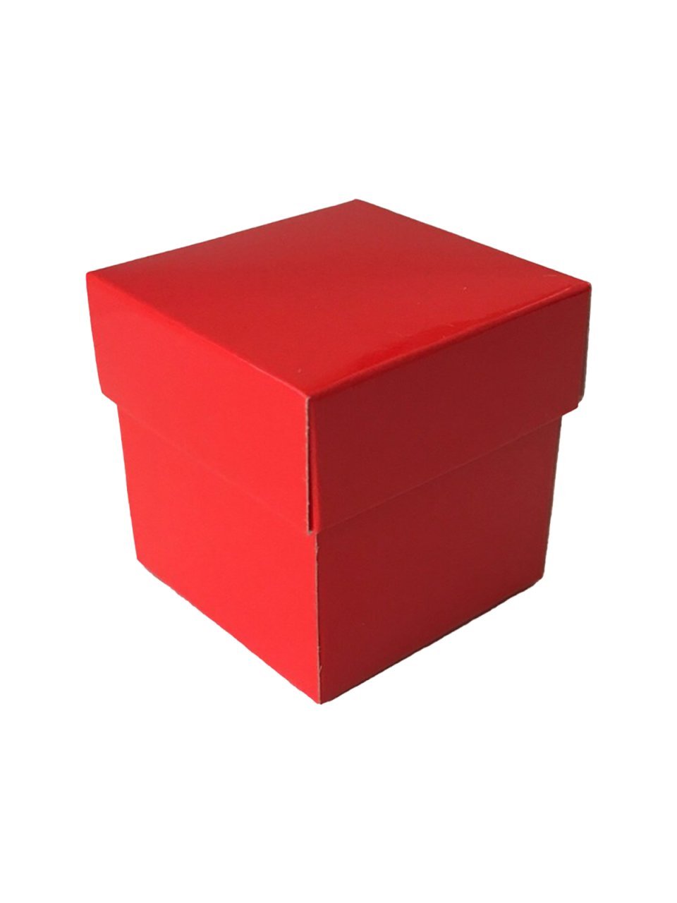 Renkli Karton Kutu (5x5cm) 50 adet Kırmızı