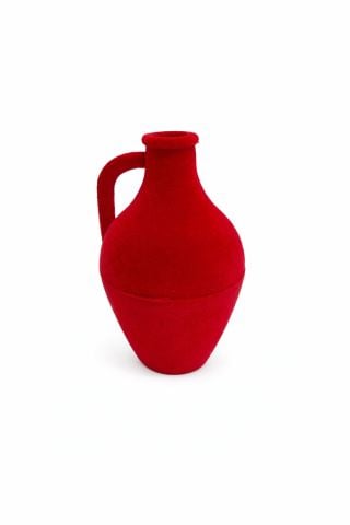 Hediyelik Kutu Testi Flok Kaplama (24lü) Kırmızı