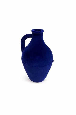 Hediyelik Kutu Testi Flok Kaplama (24lü) Saks Mavisi